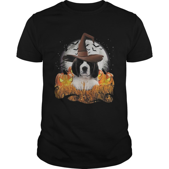 Other - Cute Saint Bernard Dog Witch On Halloween Pumpkin Shirt